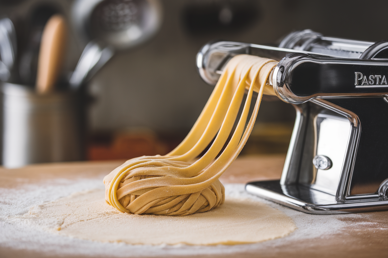 Repos, étalage, découpe: passer du pâton à des pâtes prêtes à cuire