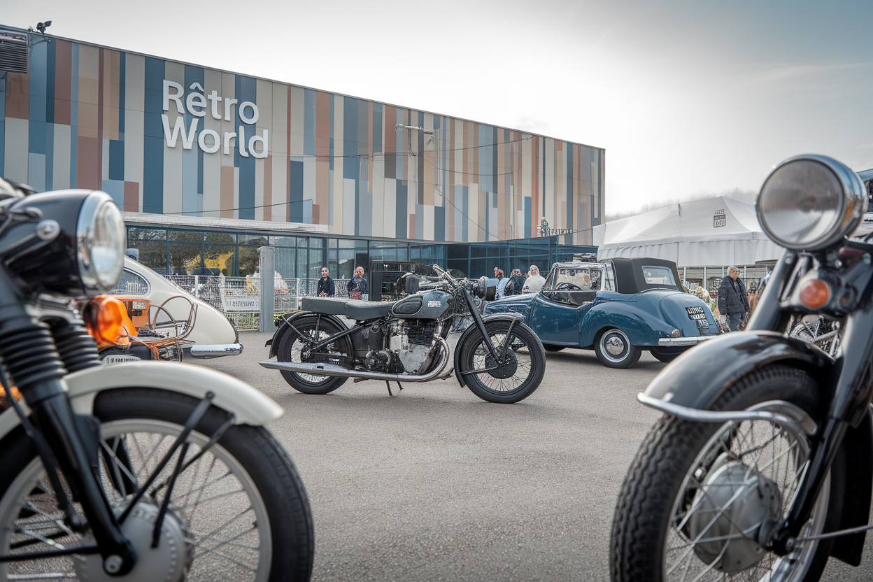 Voitures anciennes et motos, le cœur mécanique de la journée