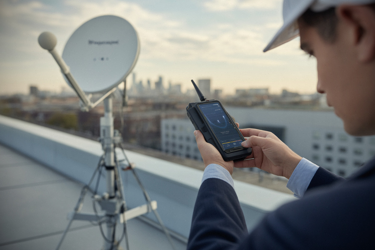 Test urbain de connexion smartphone satellite pour Project Kuiper