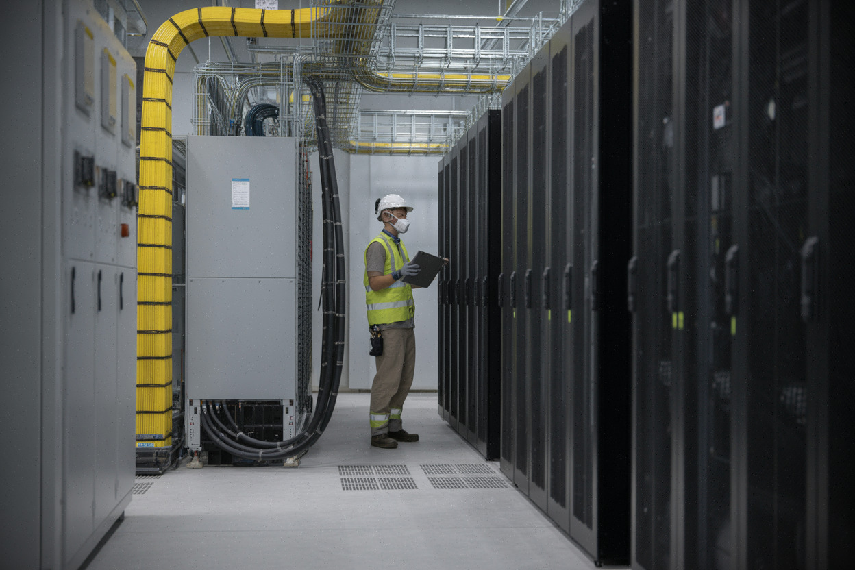 Centre de données moderne construit pour répondre à la demande cloud