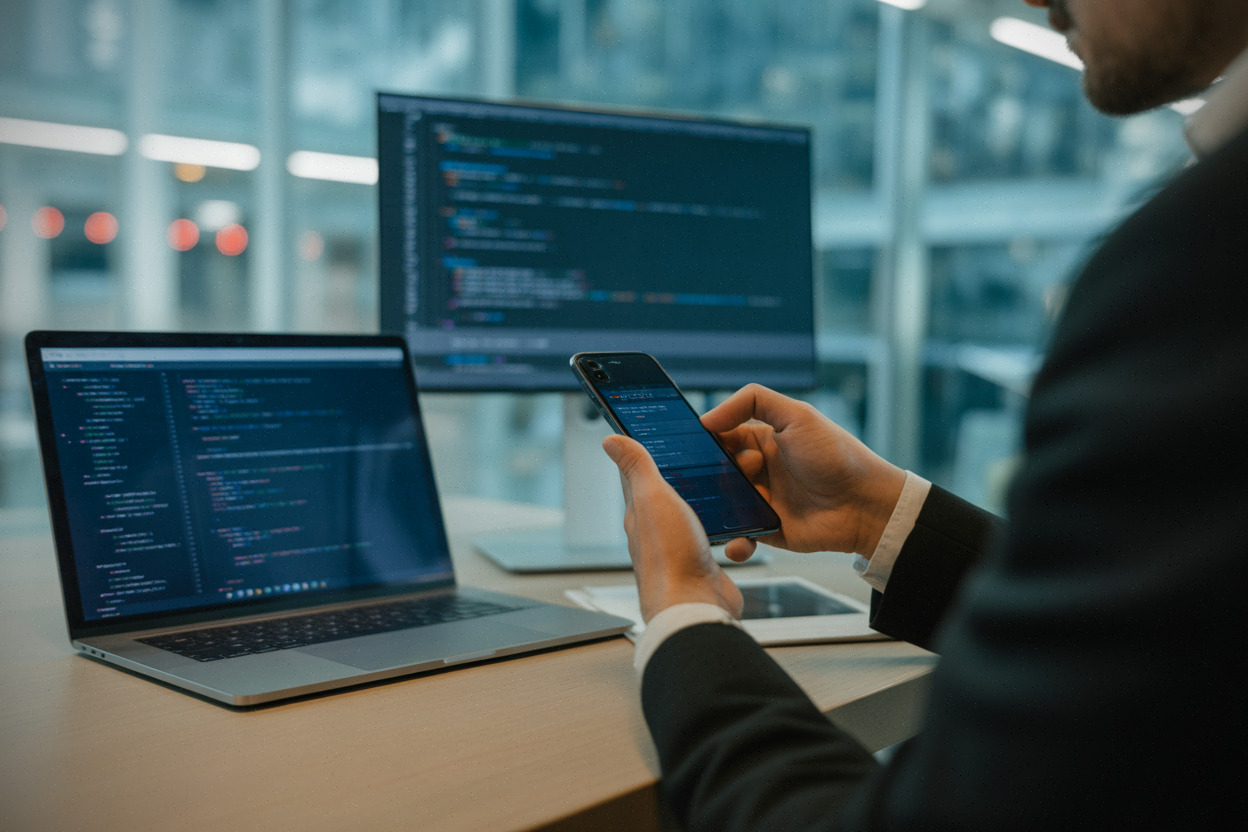 Développeur testant iOS 27 en bêta après WWDC 2026