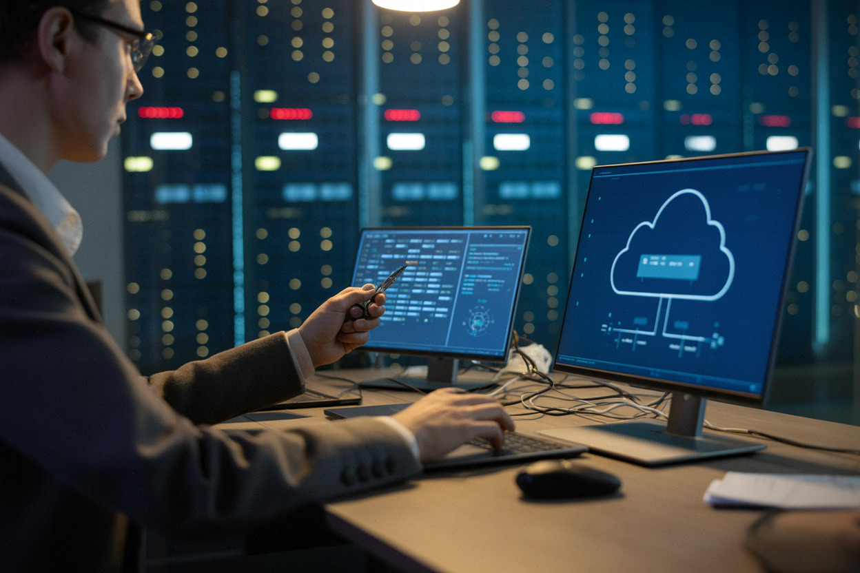 Spécialiste analysant des identifiants compromis après une intrusion IA