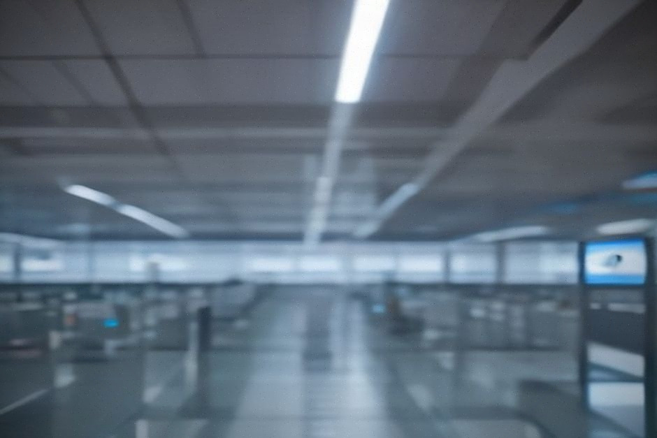 Voyageur utilisant un smartphone dans un aéroport moderne européen