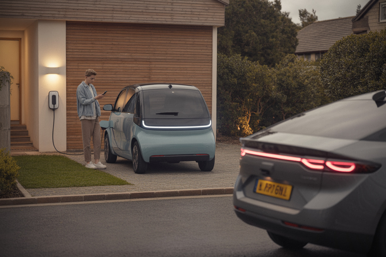 Recharge à domicile d'une voiture électrique en zone périurbaine