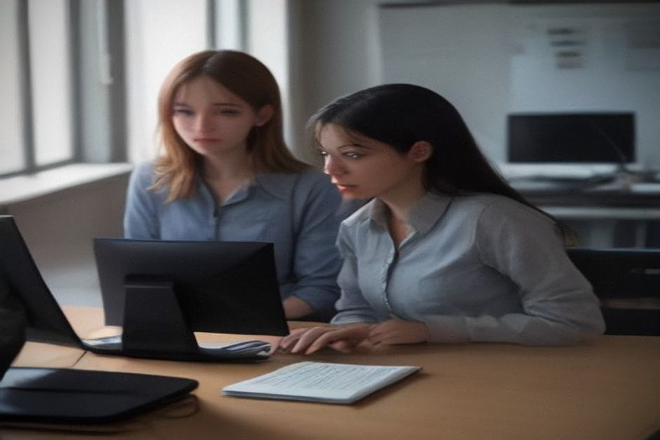 Agents municipaux préparant une migration informatique locale