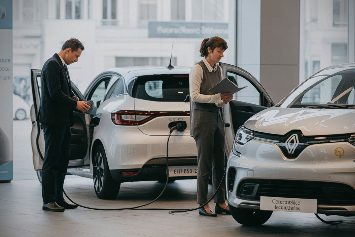 Modèles électriques Renault prêts à être livrés en concession française