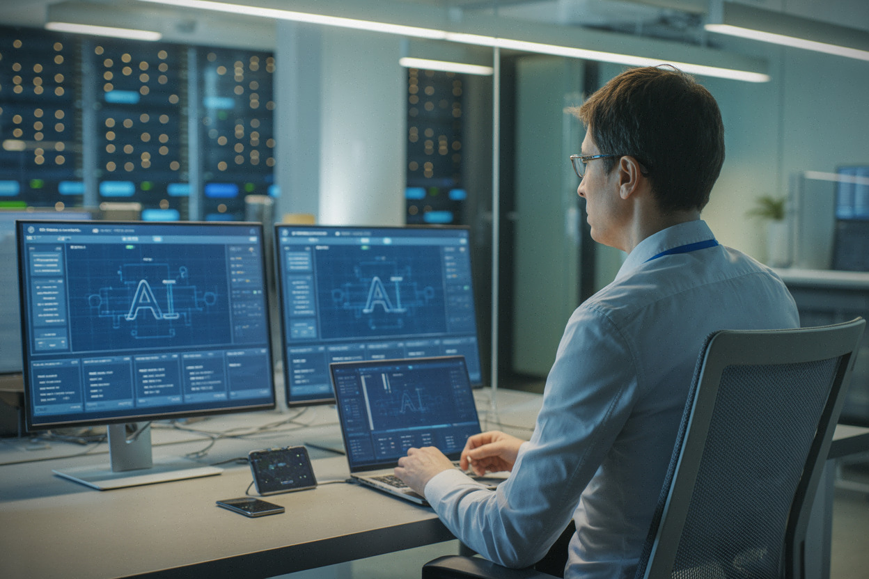 Ingénieur supervisant le déploiement cloud de modèles Gemini sur OCI