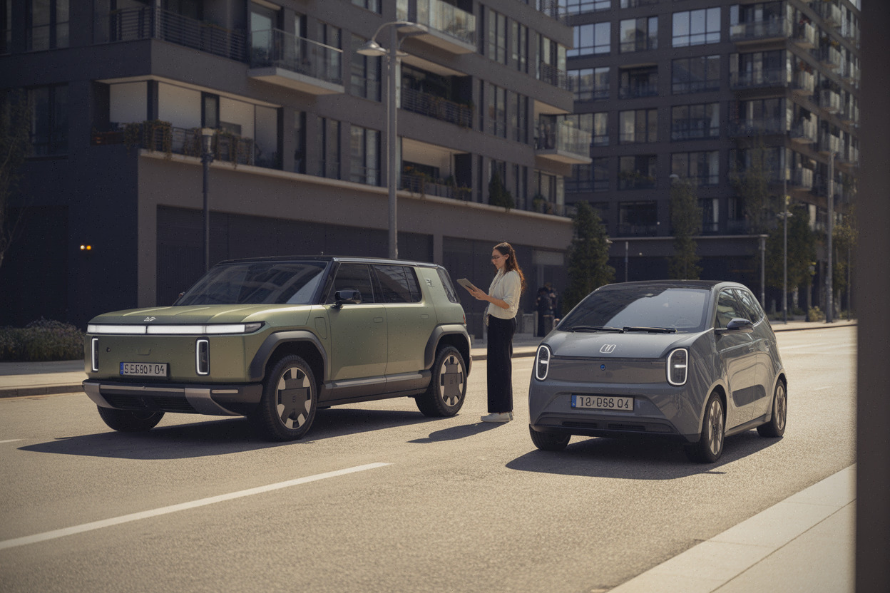 SUV électrique lourd comparé à une citadine électrique