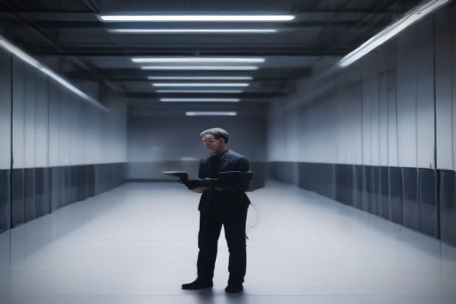Techniciens dans un centre de données cloud moderne pour AWS