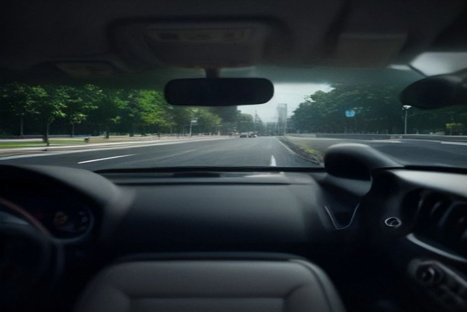 Navigation Android Auto dans une voiture électrique compacte moderne