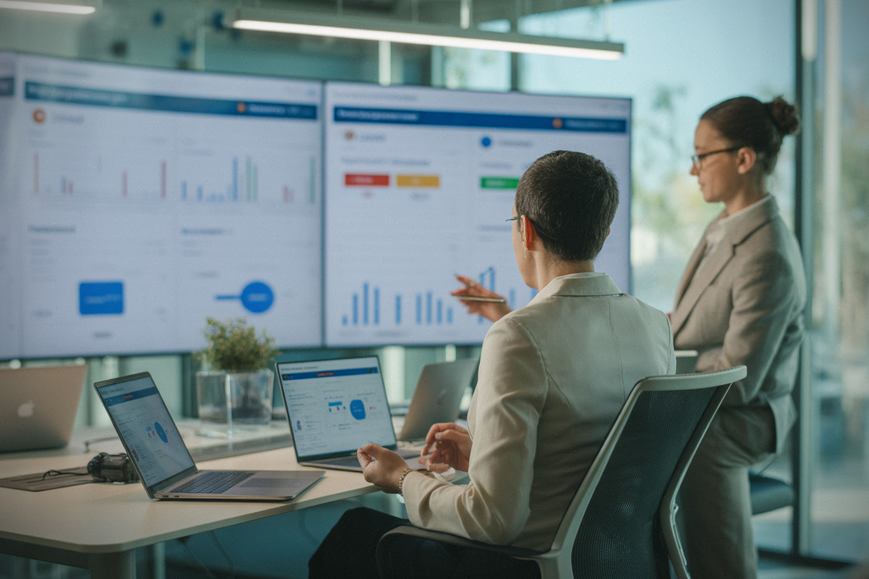 Analystes métiers utilisant Gemini dans des processus Oracle d’entreprise