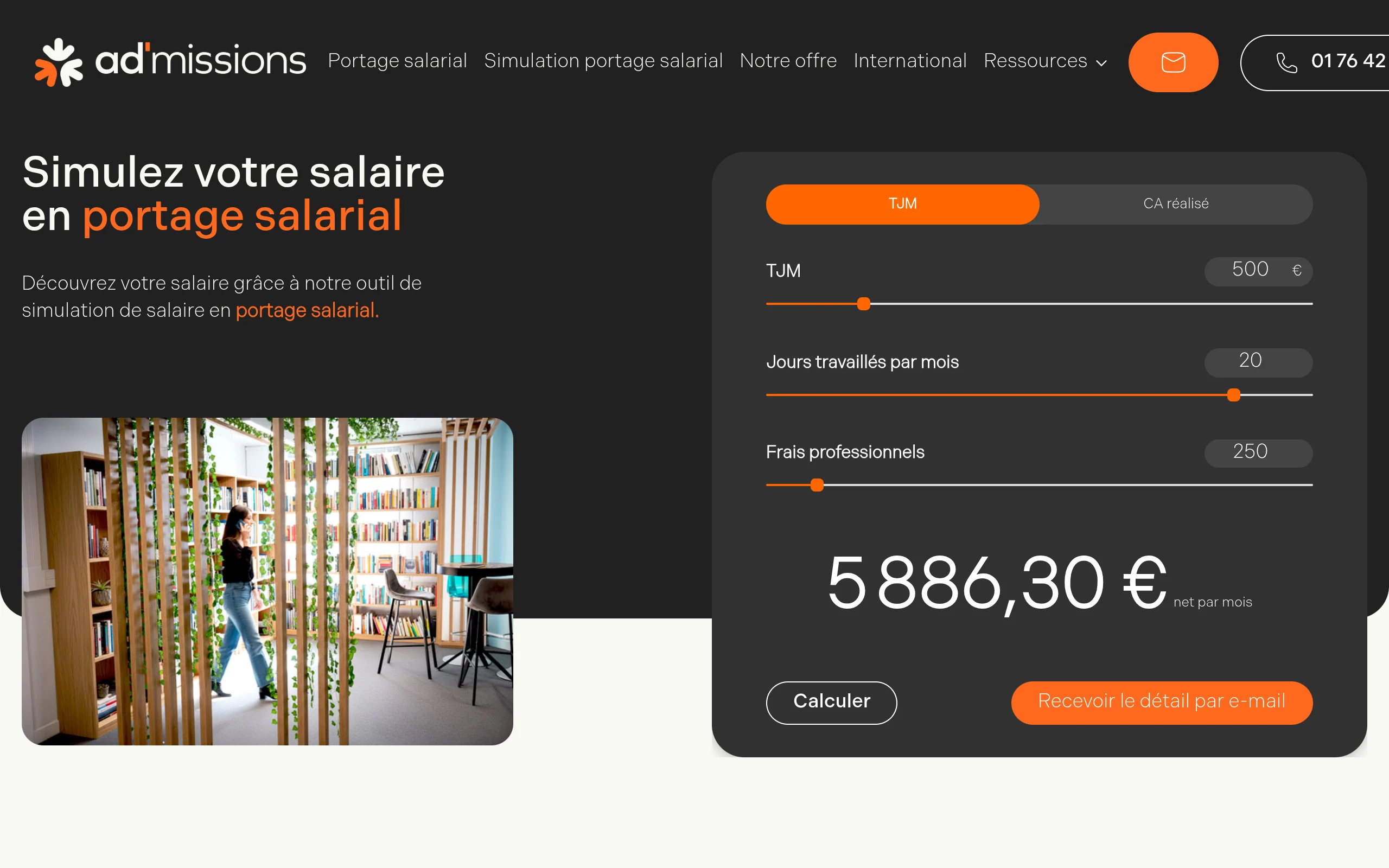 Aperçu du site admissions.fr