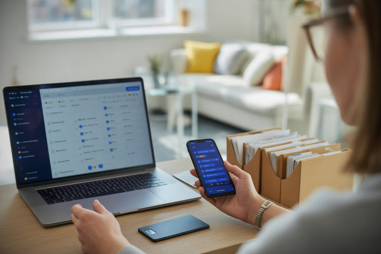 Organisation de fichiers avec Telegram Drive sur ordinateur portable