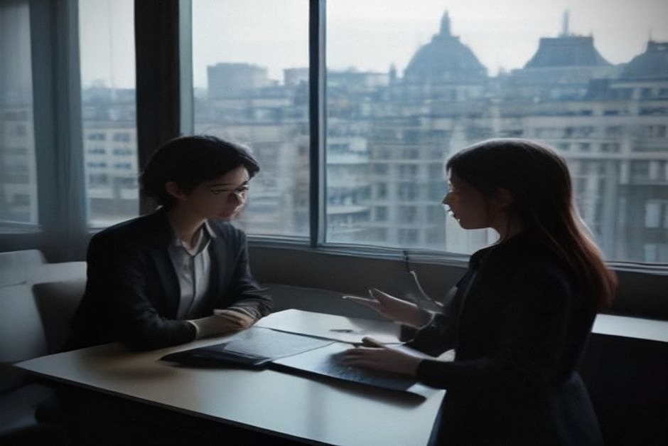 Investisseurs comparant SaaS et deeptech dans un bureau parisien