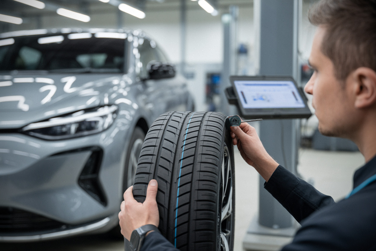 Contrôle technique d’un pneu optimisé pour voiture électrique Renault