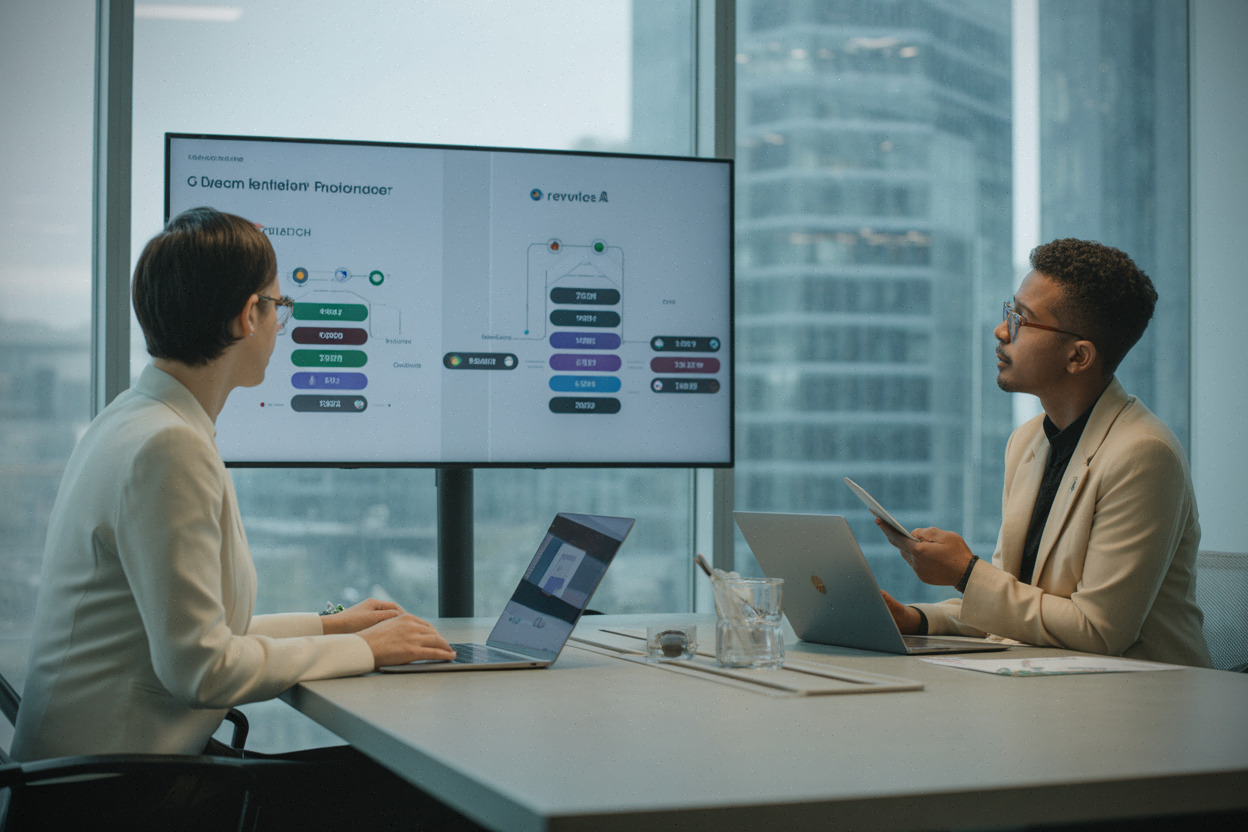 Architectes cloud comparant des fournisseurs FaaS en réunion professionnelle